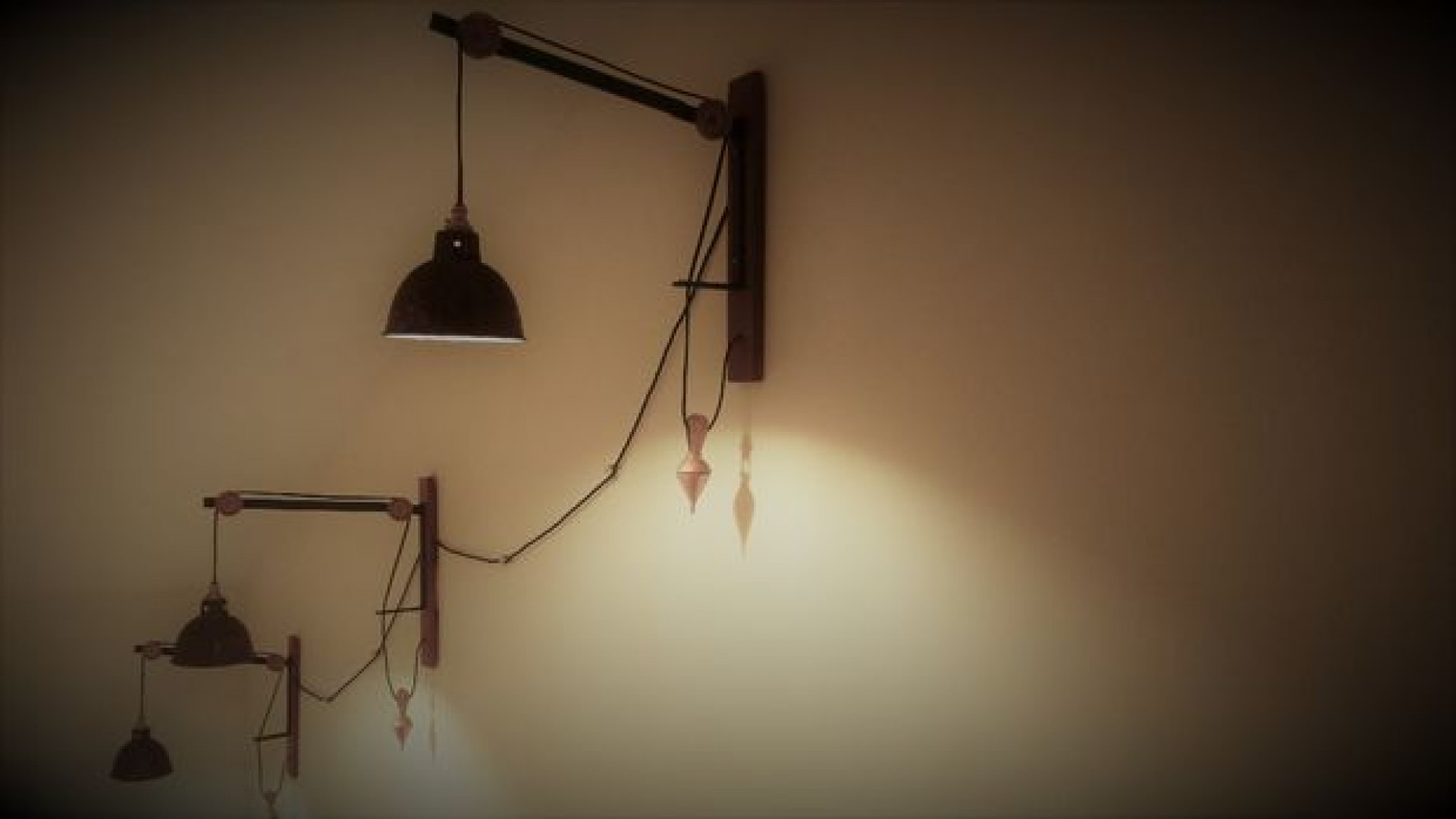Rustic Vintage Rope Wall Lamp